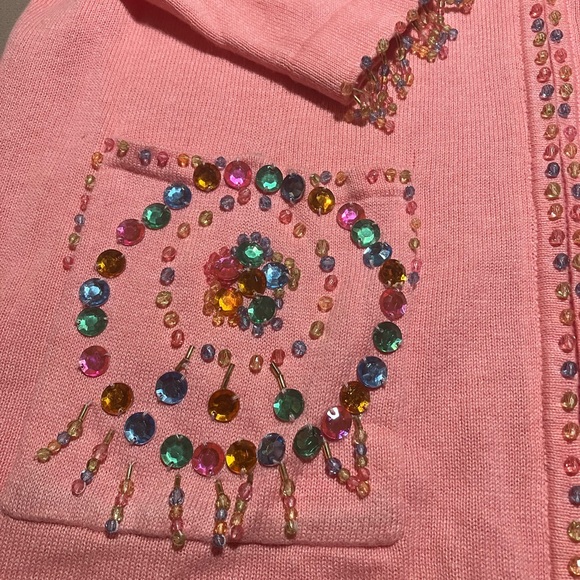 Pink Cardigan Sweater - Picture 6 of 14